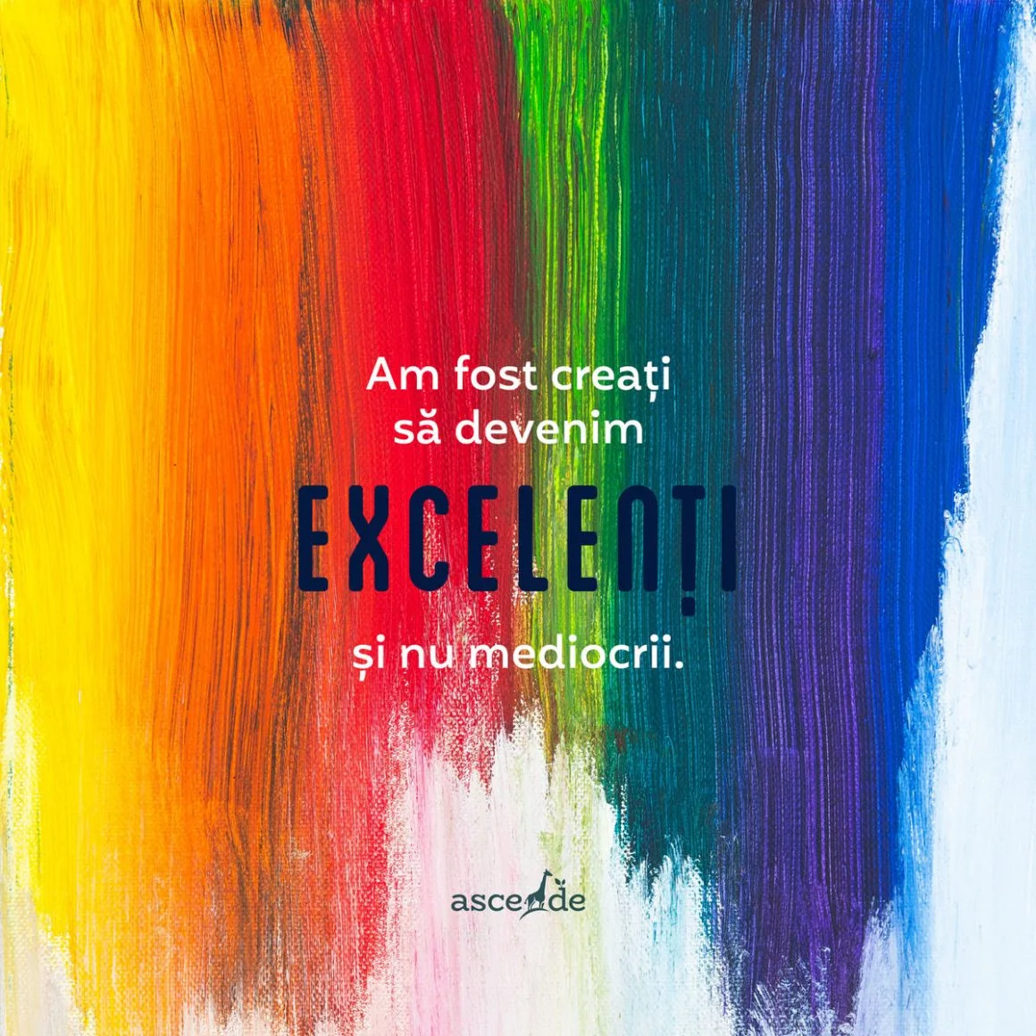 Am fost creați să devenim excelenți și nu mediocrii.